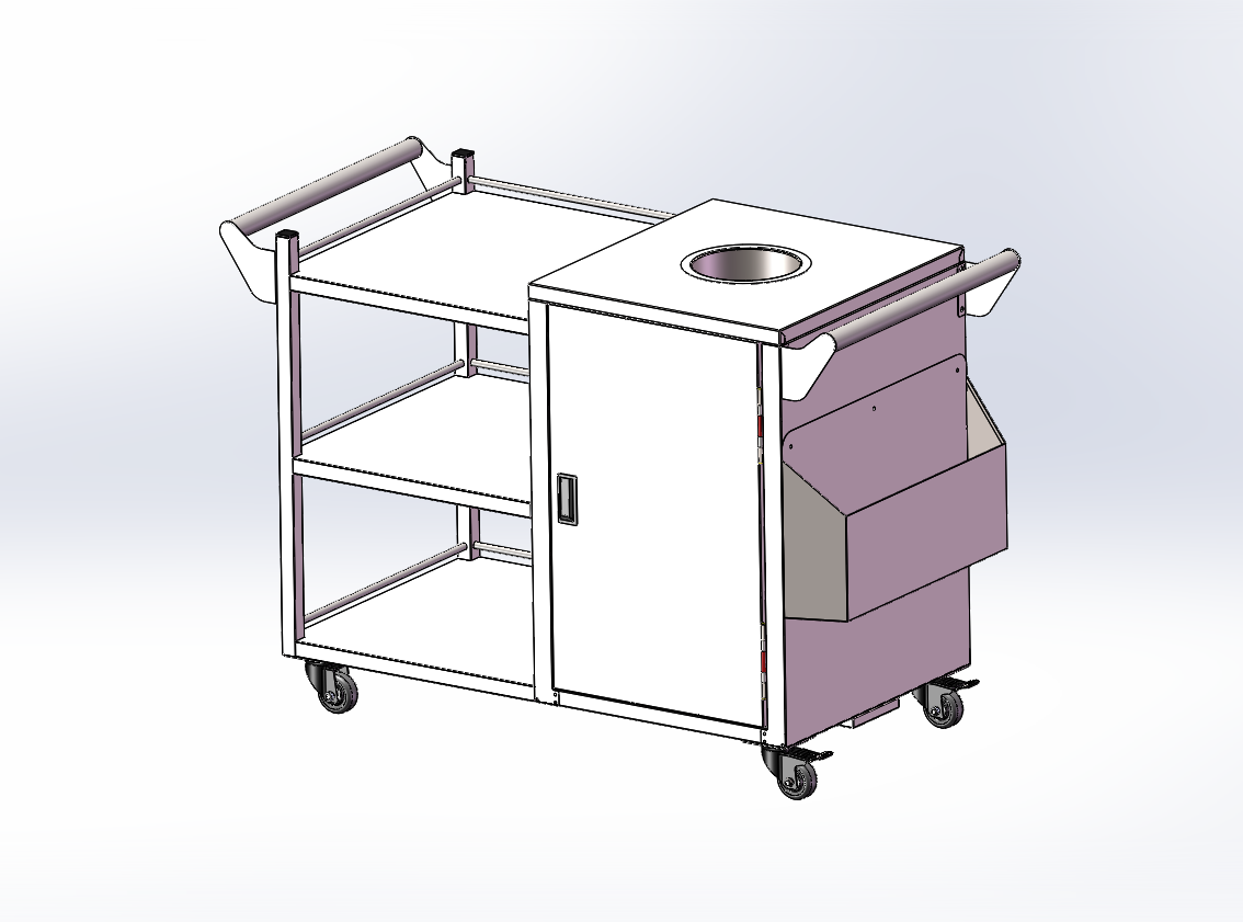 酒店服务员餐车