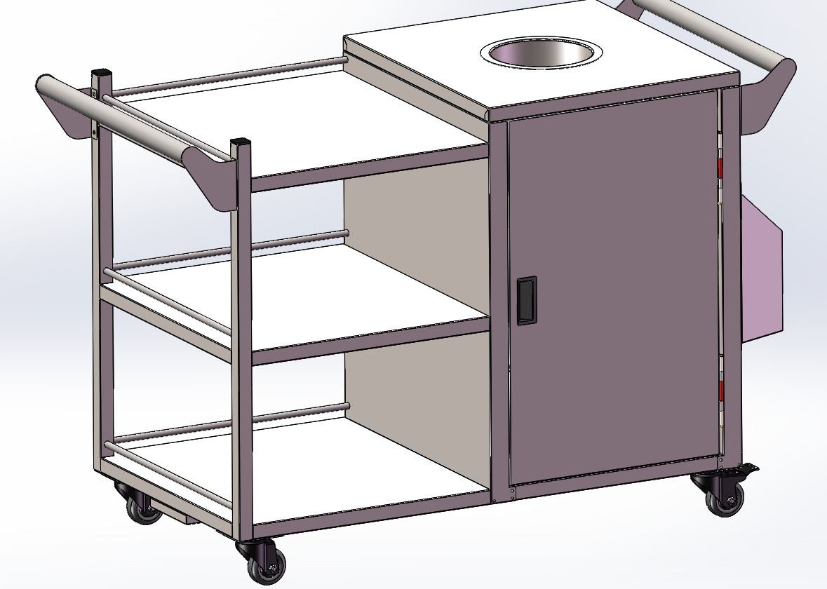 酒店服务员餐车